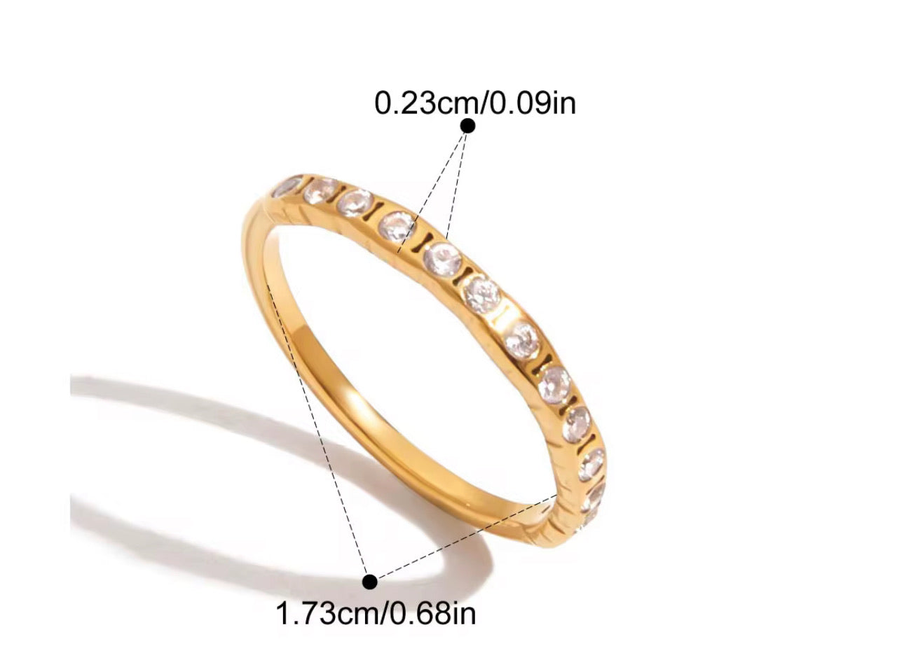 Gemstone Pyramid Ring