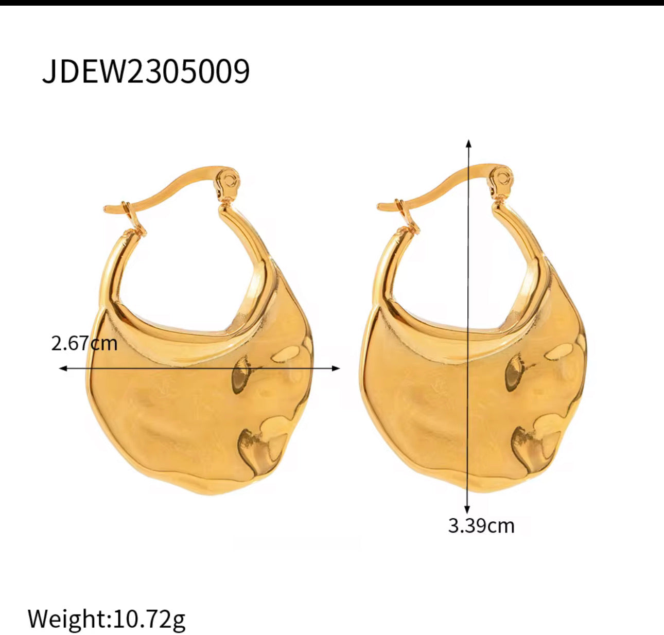 Sculpted Gold Earrings