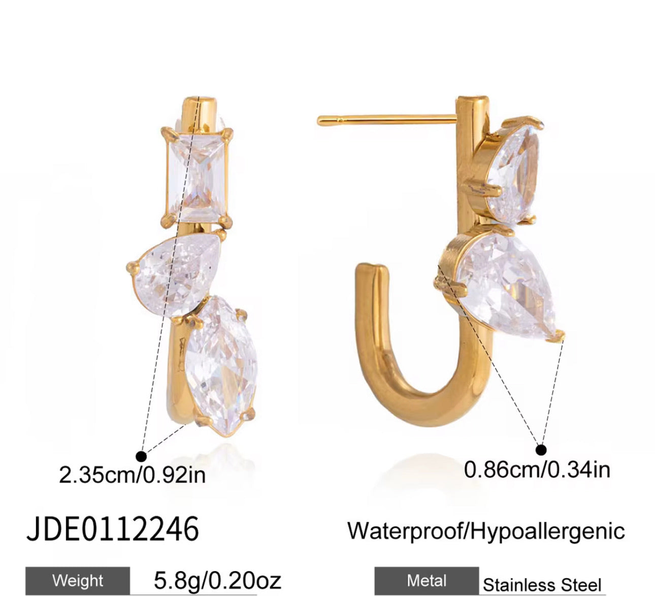 Lumière Crystal Earrings